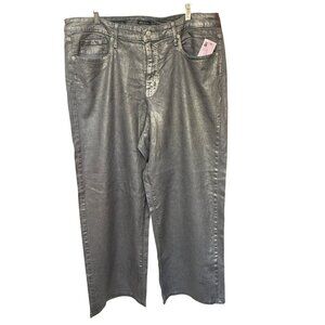 Wild Fable High-Rise Baggy Jeans Womens Size 17 Silver Stretch Denim Stylish